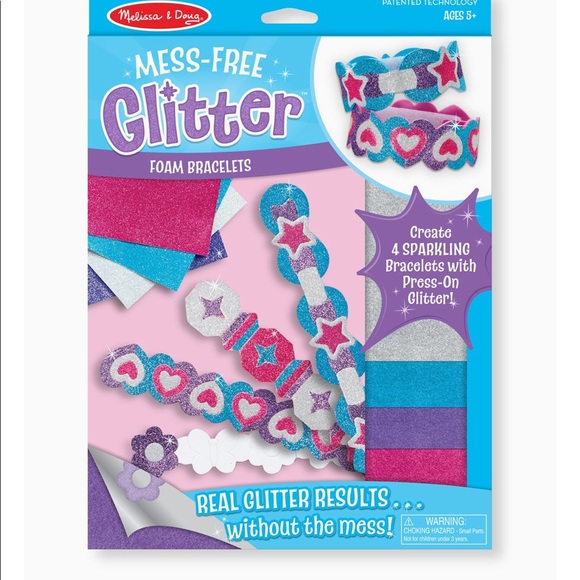 Melissa & Doug Other - Melissa & Doug mess-free glitter foam bracelets